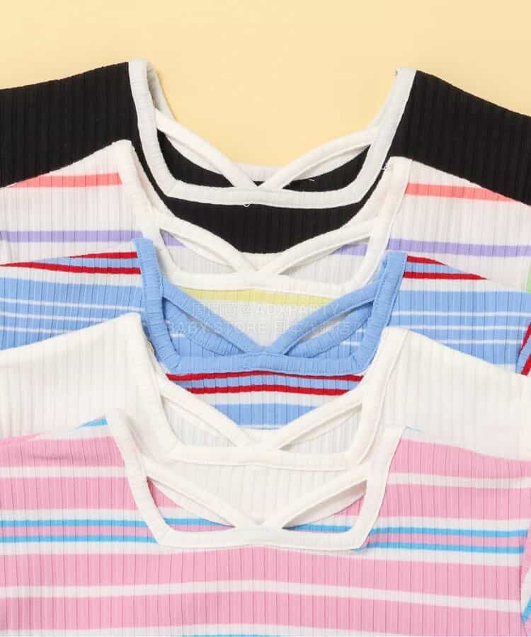 日本童裝 BREEZE 柔和羅紋上衣 80-140cm 女童款 夏季 TOPS