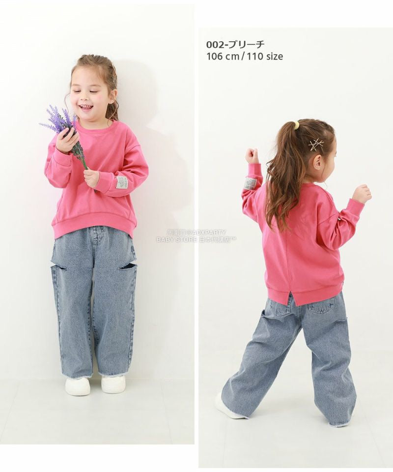 日本童裝 dev!rock 高腰鏤空牛仔褲 100-160cm 女童款 秋季 PANTS