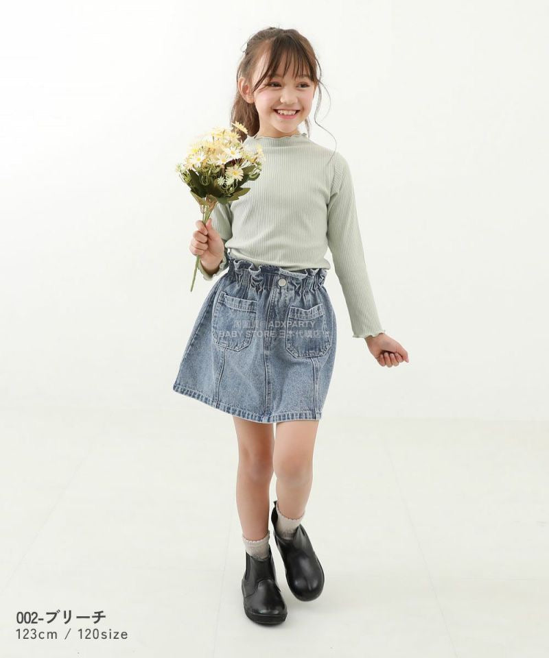 日本童裝 dev!rock 荷葉邊牛仔裙 100-160cm 女童款 秋季 SKIRTS