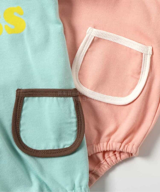 日本童裝 BREEZE 雙口袋連衣 70-80cm 男童款/女童款 初生嬰兒 夏季 Jumpsuit