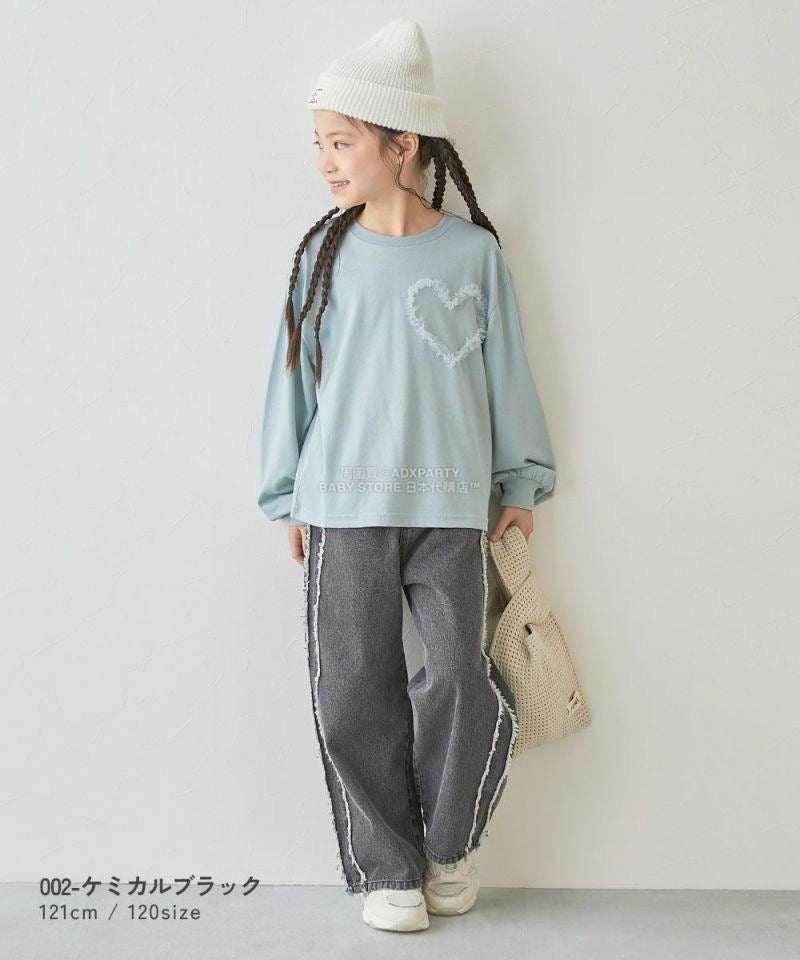 日本童裝 dev!rock 側流蘇牛仔褲 100-160cm 女童款 秋季 PANTS