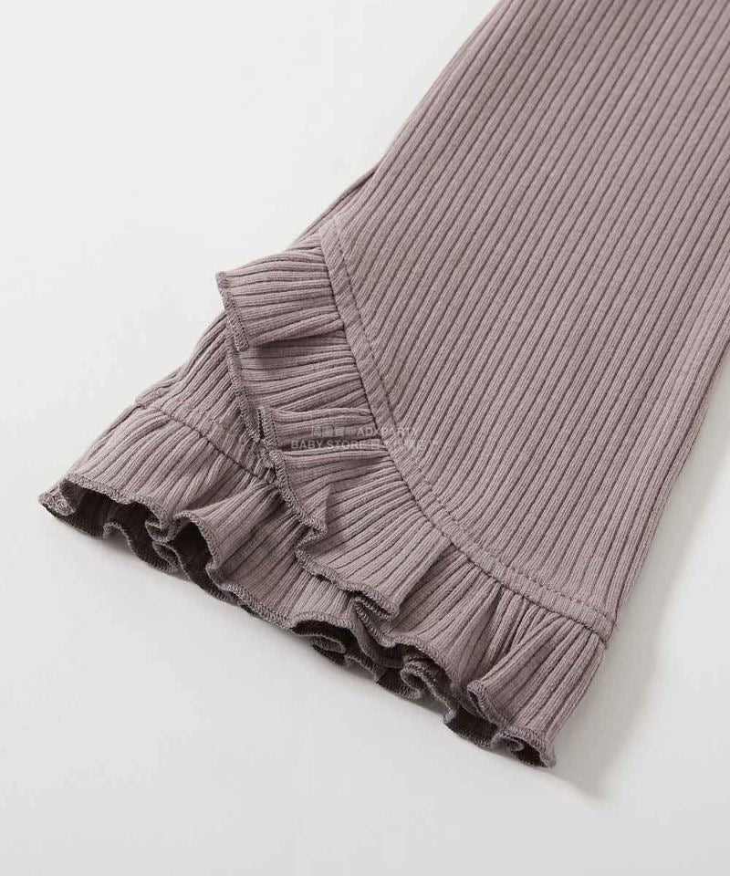 日本童裝 dev!rock 荷葉邊羅紋喇叭褲 100-160cm 女童款 秋季 PANTS