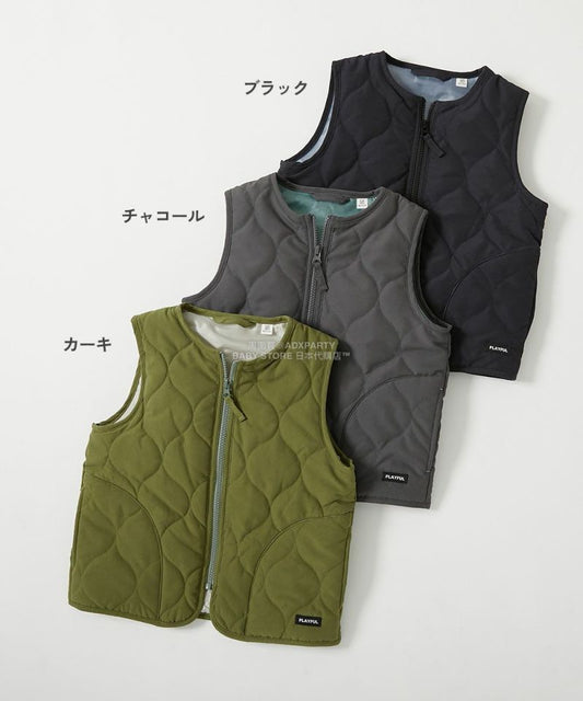 日本童裝 dev!rock 絎縫背心外套 100-160cm 男童款/女童款 秋季 OUTERWEAR