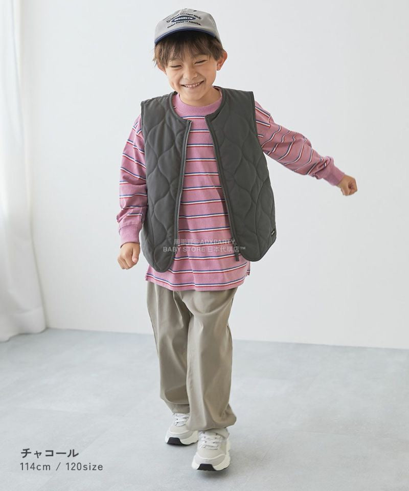 日本童裝 dev!rock 絎縫背心外套 100-160cm 男童款/女童款 秋季 OUTERWEAR