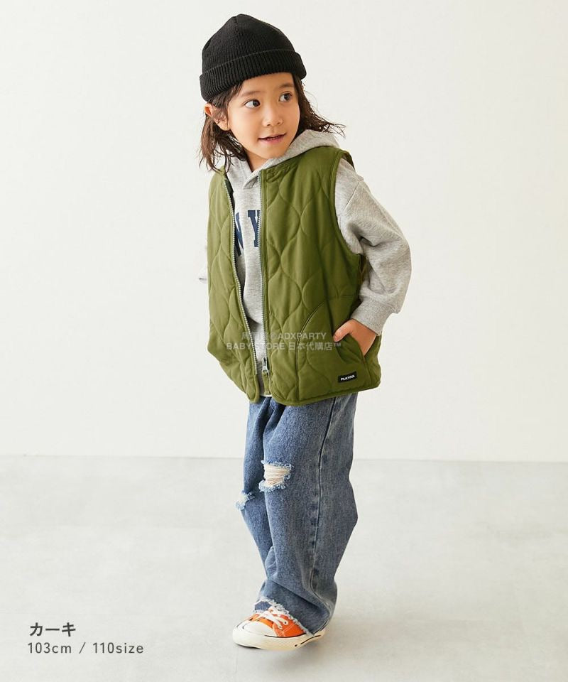 日本童裝 dev!rock 絎縫背心外套 100-160cm 男童款/女童款 秋季 OUTERWEAR