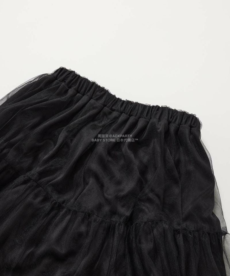日本童裝 dev!rock 薄紗褶皺長裙 110-160cm 女童款 秋季 SKIRTS