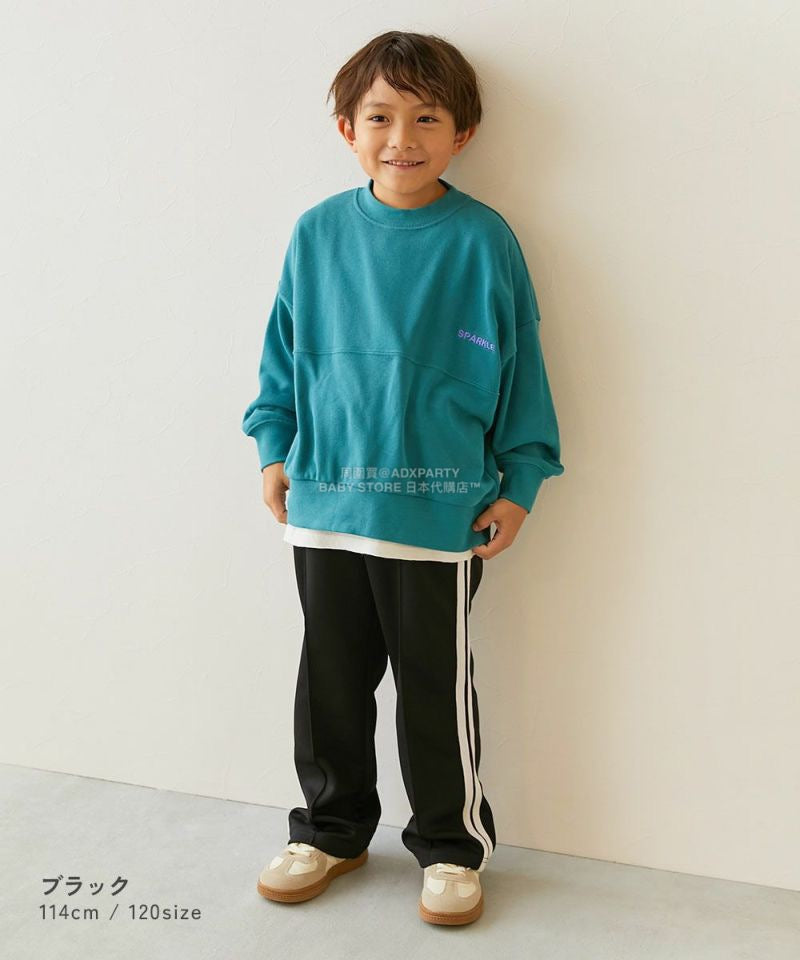 日本童裝 dev!rock 側邊寬長褲 100-160cm 男童款/女童款 秋季 PANTS