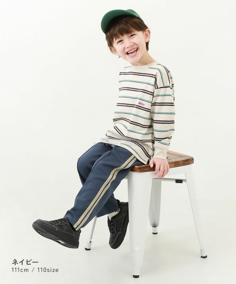 日本童裝 dev!rock 側邊寬長褲 100-160cm 男童款/女童款 秋季 PANTS