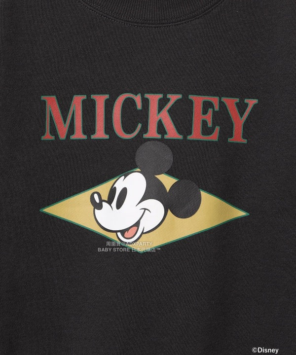 日本童裝 B:MING by BEAMS 【Disney】 MICKEY MOUSE 正面印花衛衣 90-140cm 男童款/女童款 秋冬季 TOPS