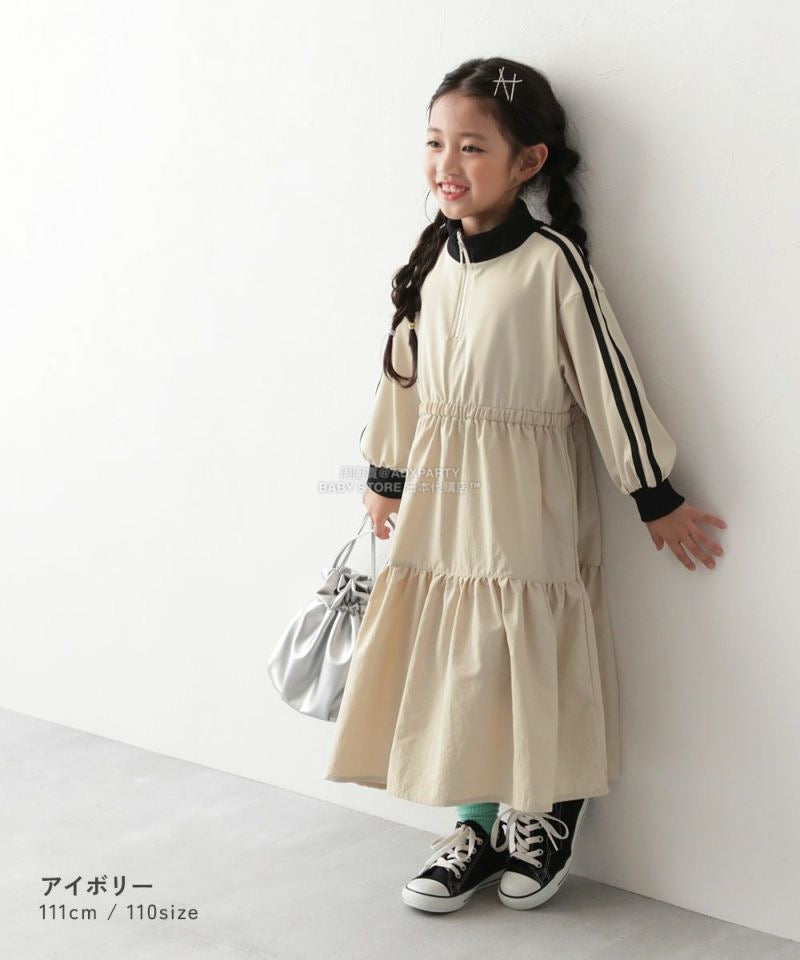日本童裝 dev!rock 半拉鍊運動連身裙 100-160cm 女童款 冬季 DRESSES