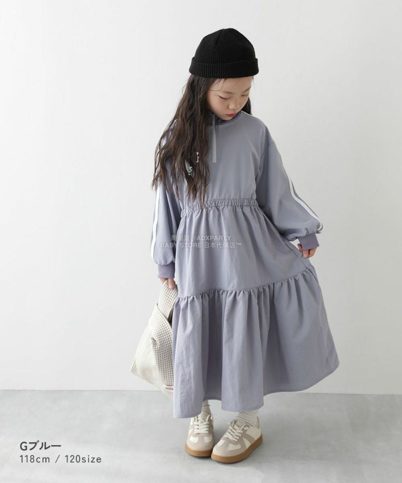 日本童裝 dev!rock 半拉鍊運動連身裙 100-160cm 女童款 冬季 DRESSES