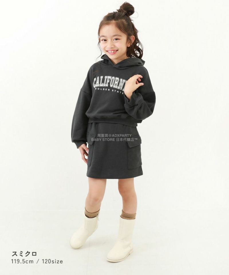 日本童裝 dev!rock 衛衣短裙兩件套裝 100-160cm 女童款 冬季 TOPS SKIRTS