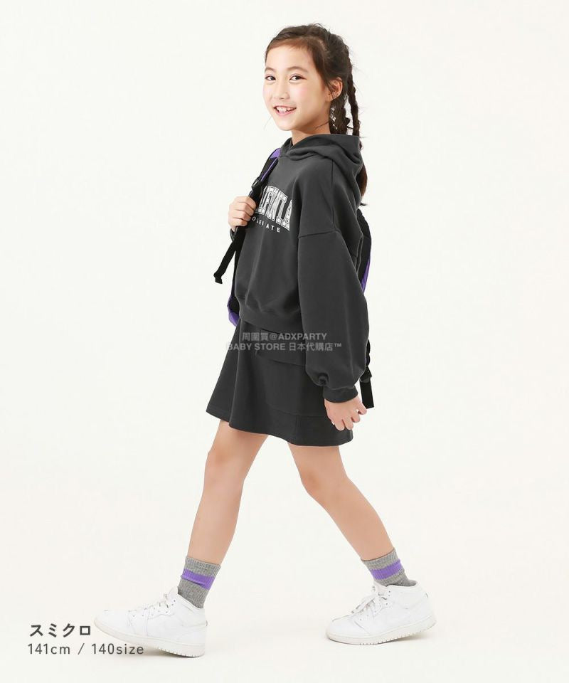 日本童裝 dev!rock 衛衣短裙兩件套裝 100-160cm 女童款 冬季 TOPS SKIRTS