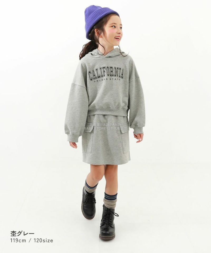 日本童裝 dev!rock 衛衣短裙兩件套裝 100-160cm 女童款 冬季 TOPS SKIRTS