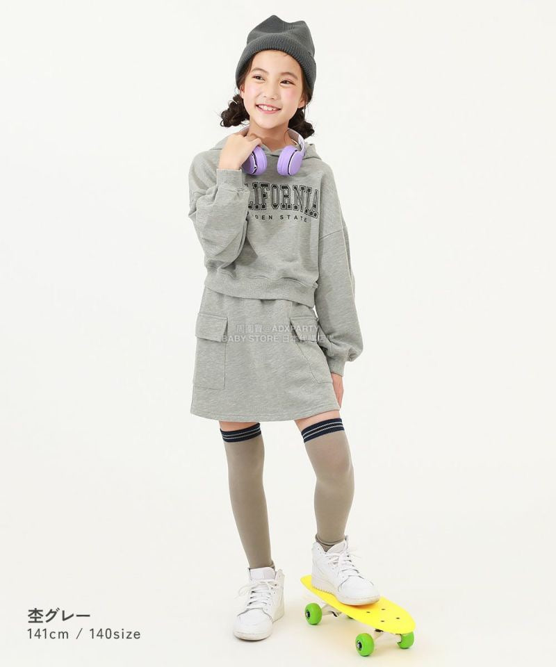 日本童裝 dev!rock 衛衣短裙兩件套裝 100-160cm 女童款 冬季 TOPS SKIRTS