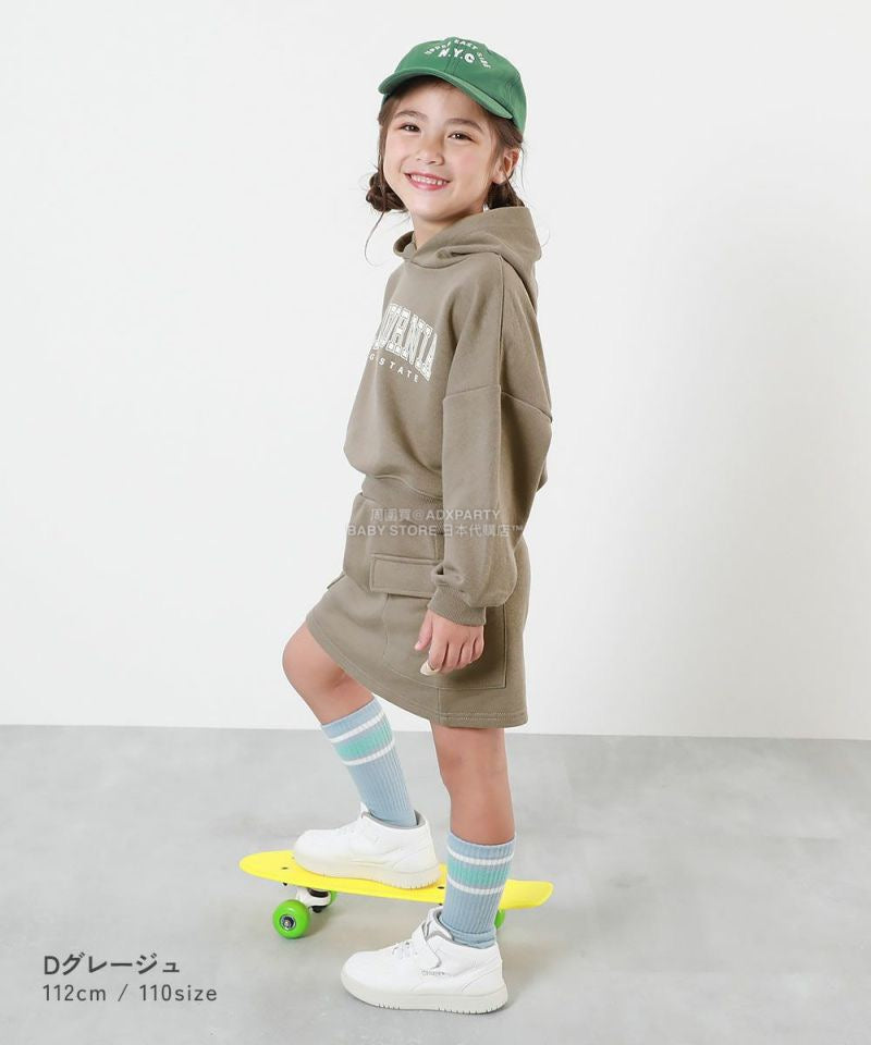 日本童裝 dev!rock 衛衣短裙兩件套裝 100-160cm 女童款 冬季 TOPS SKIRTS