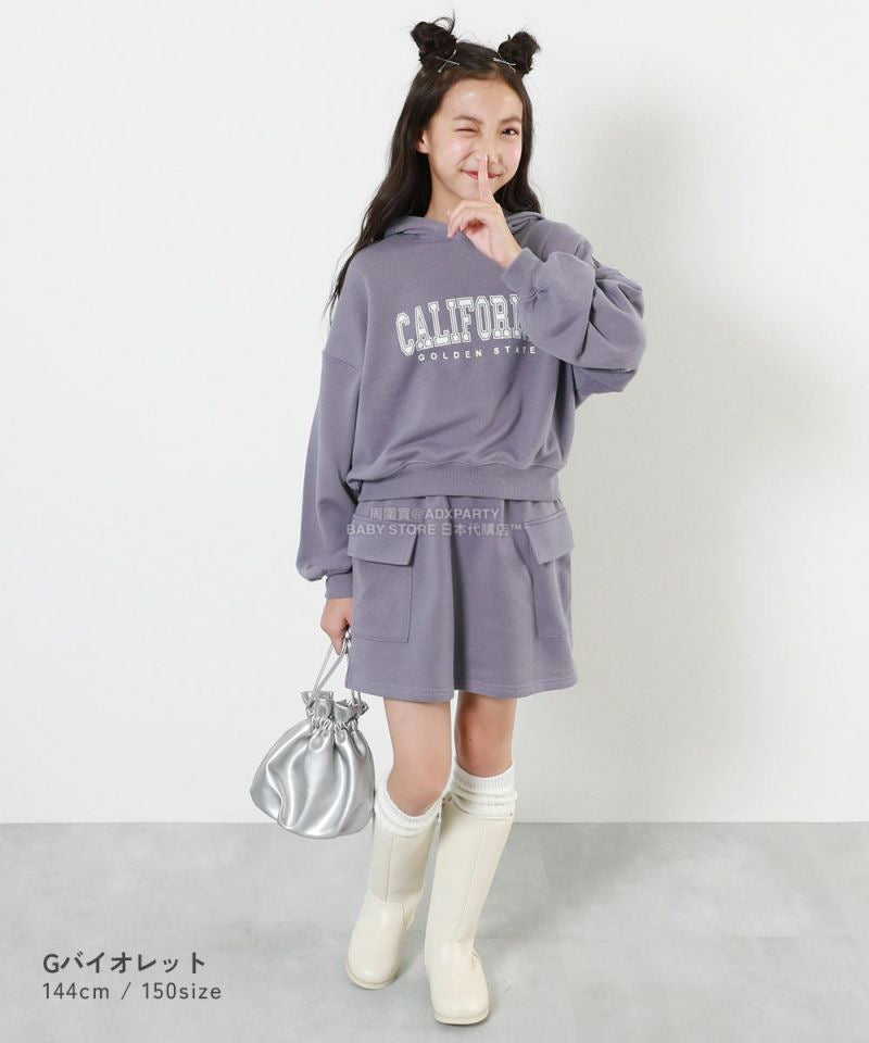 日本童裝 dev!rock 衛衣短裙兩件套裝 100-160cm 女童款 冬季 TOPS SKIRTS