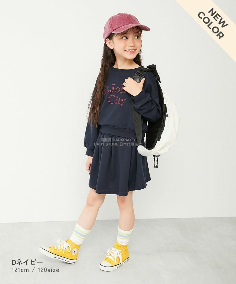 日本童裝 dev!rock 衛衣短裙兩件套裝 100-160cm 女童款 冬季 TOPS SKIRTS