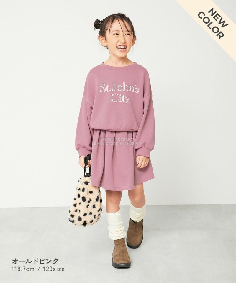 日本童裝 dev!rock 衛衣短裙兩件套裝 100-160cm 女童款 冬季 TOPS SKIRTS