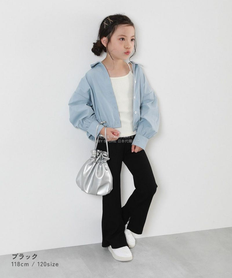 日本童裝 dev!rock 羅紋喇叭褲 100-160cm 女童款 冬季 PANTS