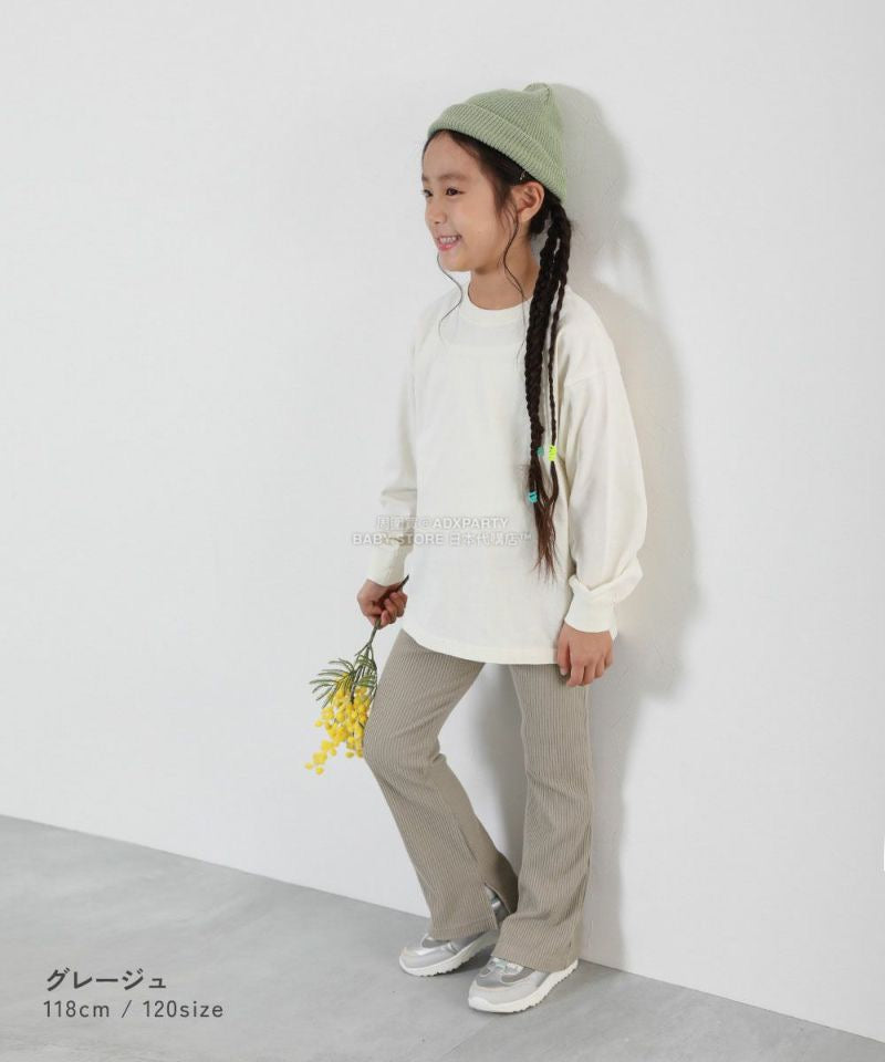 日本童裝 dev!rock 羅紋喇叭褲 100-160cm 女童款 冬季 PANTS