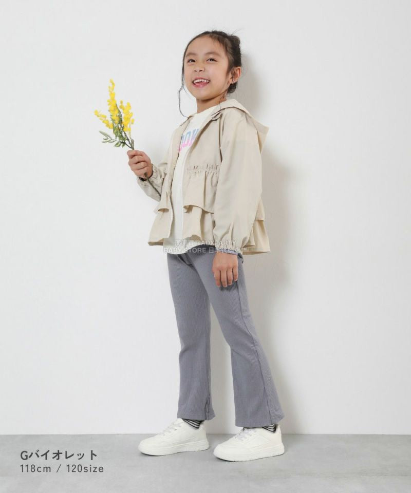 日本童裝 dev!rock 羅紋喇叭褲 100-160cm 女童款 冬季 PANTS