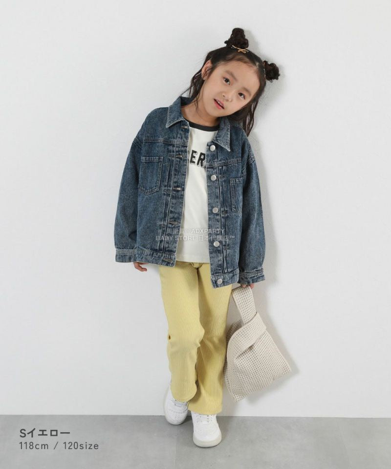 日本童裝 dev!rock 羅紋喇叭褲 100-160cm 女童款 冬季 PANTS