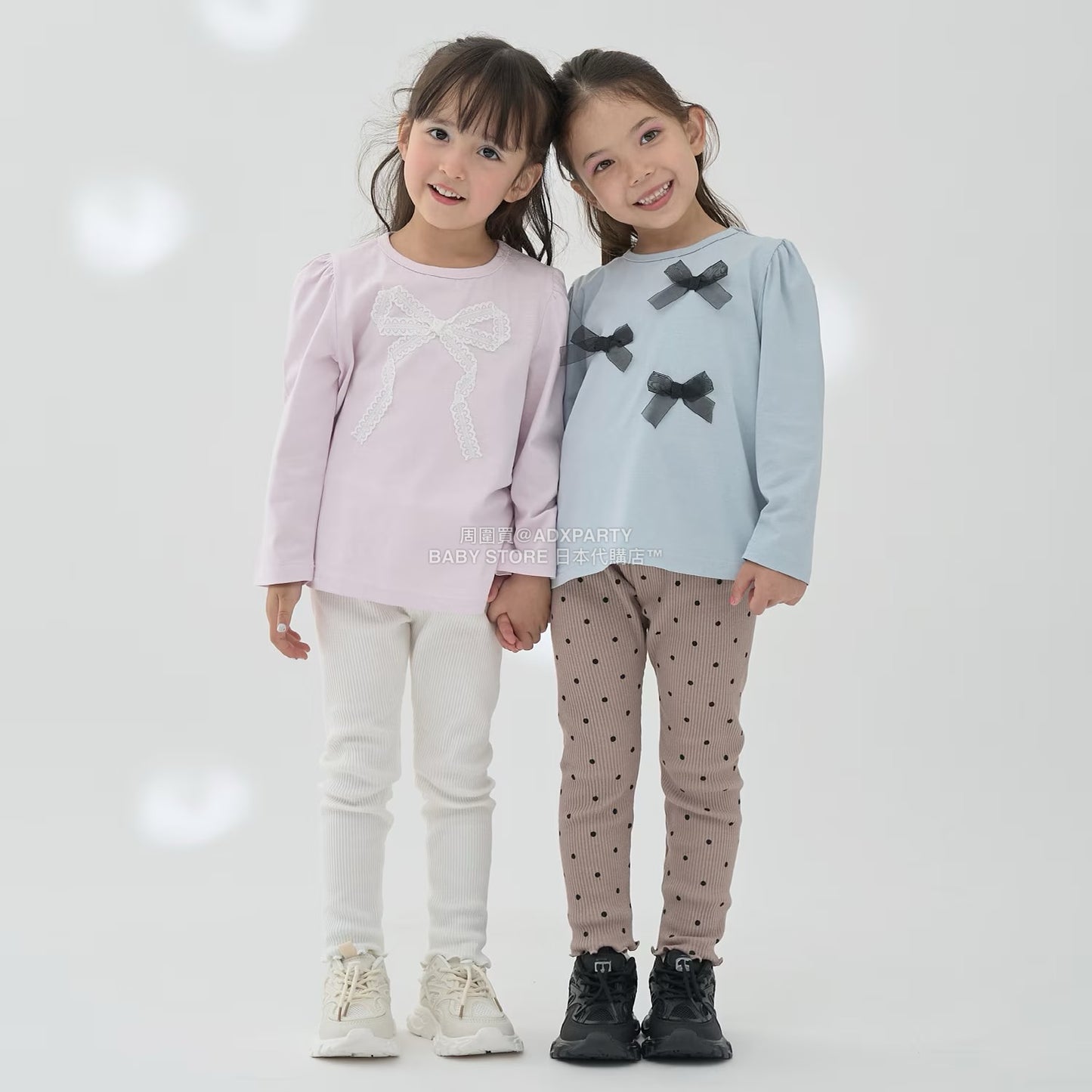 日本童裝 Ly# mine 彈力緊身長褲 100-150cm 女童款 秋季 PANTS 聖誕紅/新年紅