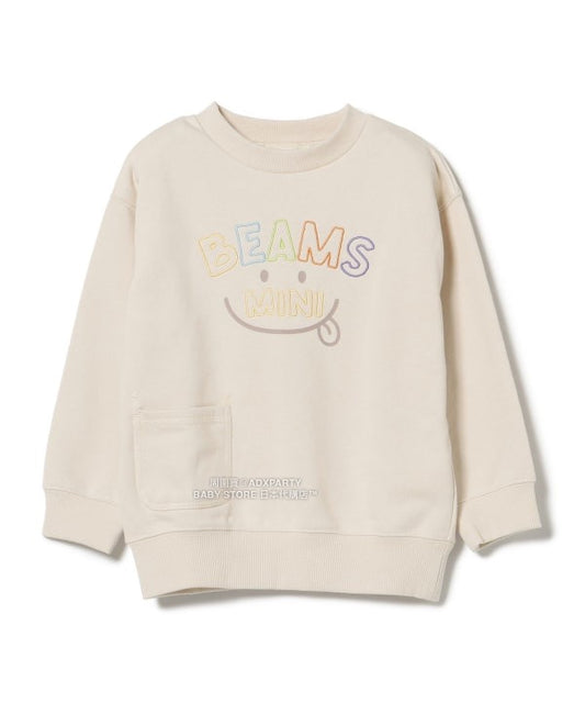 日本童裝 BEAMS mini 微笑刺繡運動衛衣 90-130cm 男童款/女童款 秋冬季 TOPS
