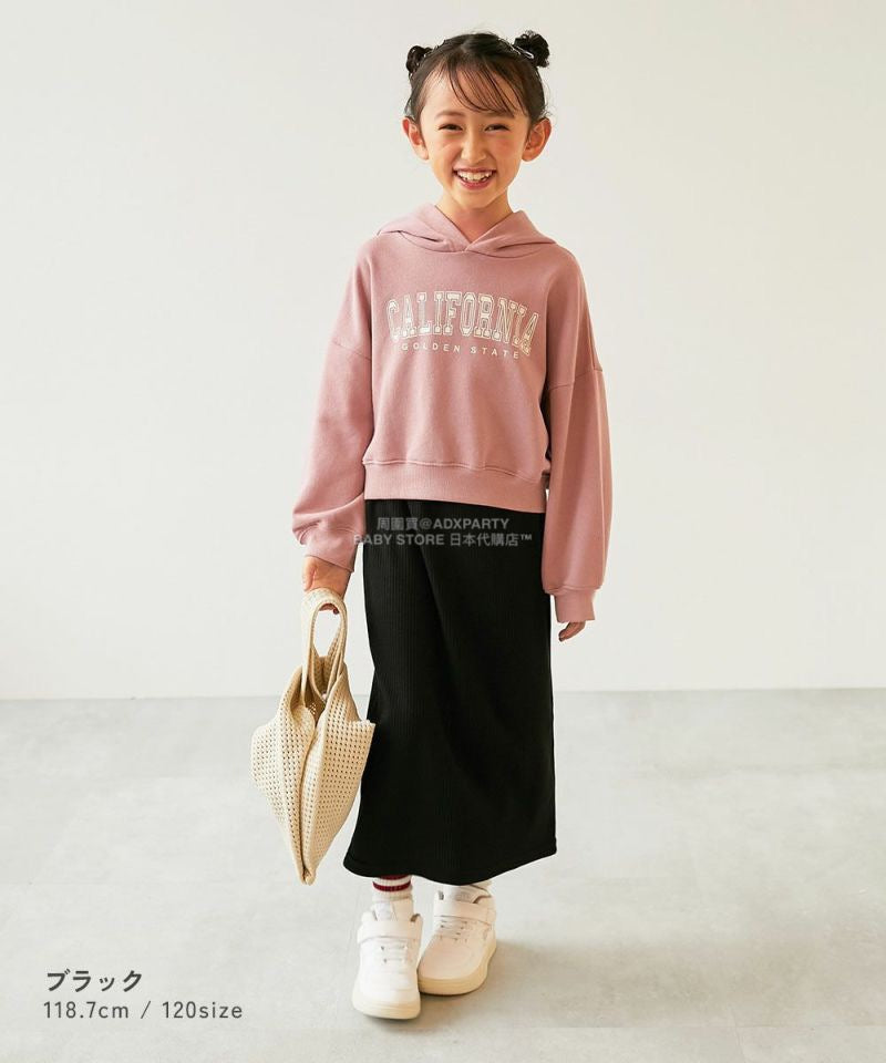 日本童裝 dev!rock 羅紋開衩半裙 100-160cm 女童款 冬季 SKIRTS