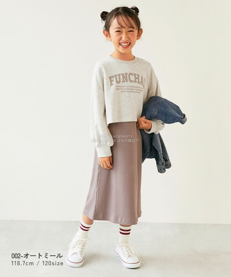 日本童裝 dev!rock 衛衣發羅紋背心裙兩件套裝 100-160cm 女童款 冬季 TOPS DRESSES