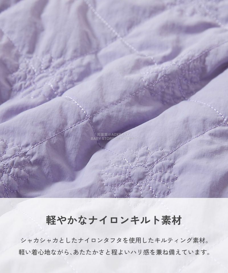 日本童裝 dev!rock 防風 花卉絎縫短裙 100-160cm 女童款 冬季 SKIRTS