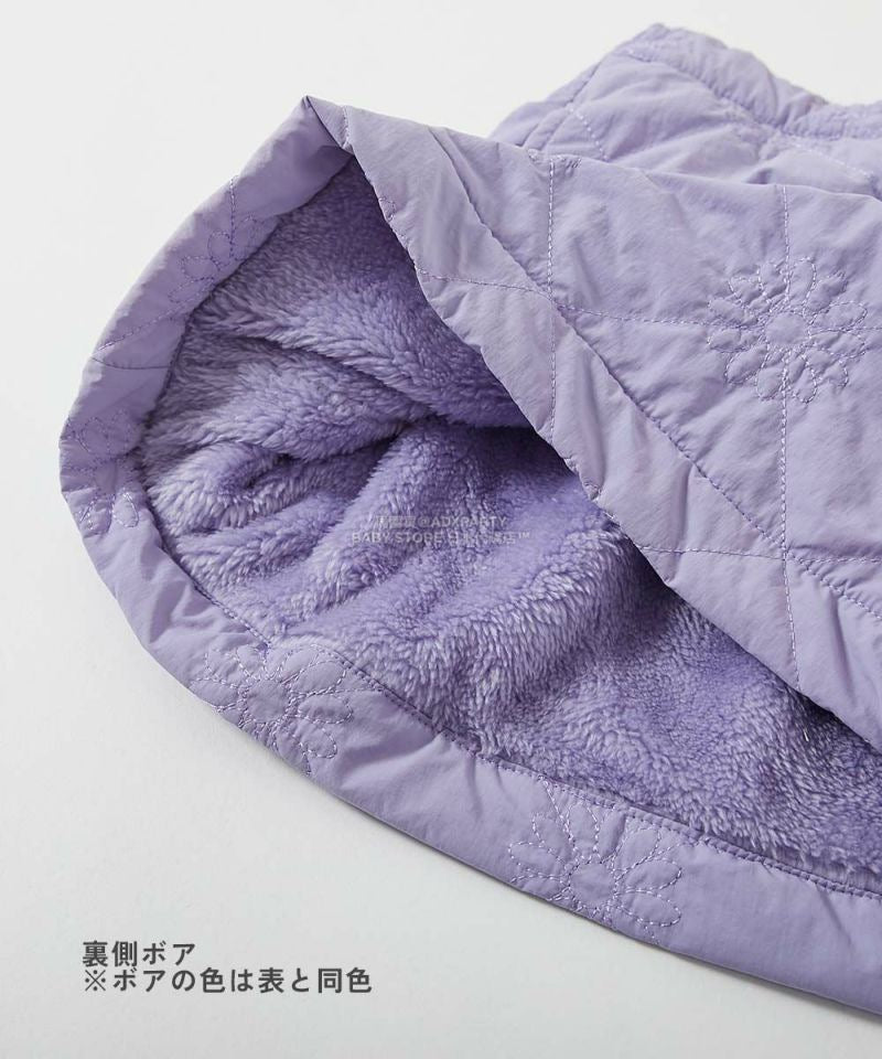 日本童裝 dev!rock 防風 花卉絎縫短裙 100-160cm 女童款 冬季 SKIRTS