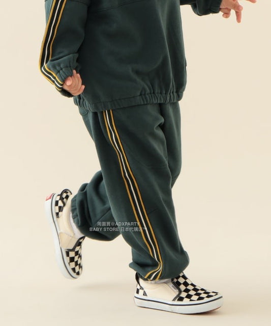 日本童裝 BEAMS mini 線條衛衣運動褲 90-140cm 男童款 秋冬季 PANTS