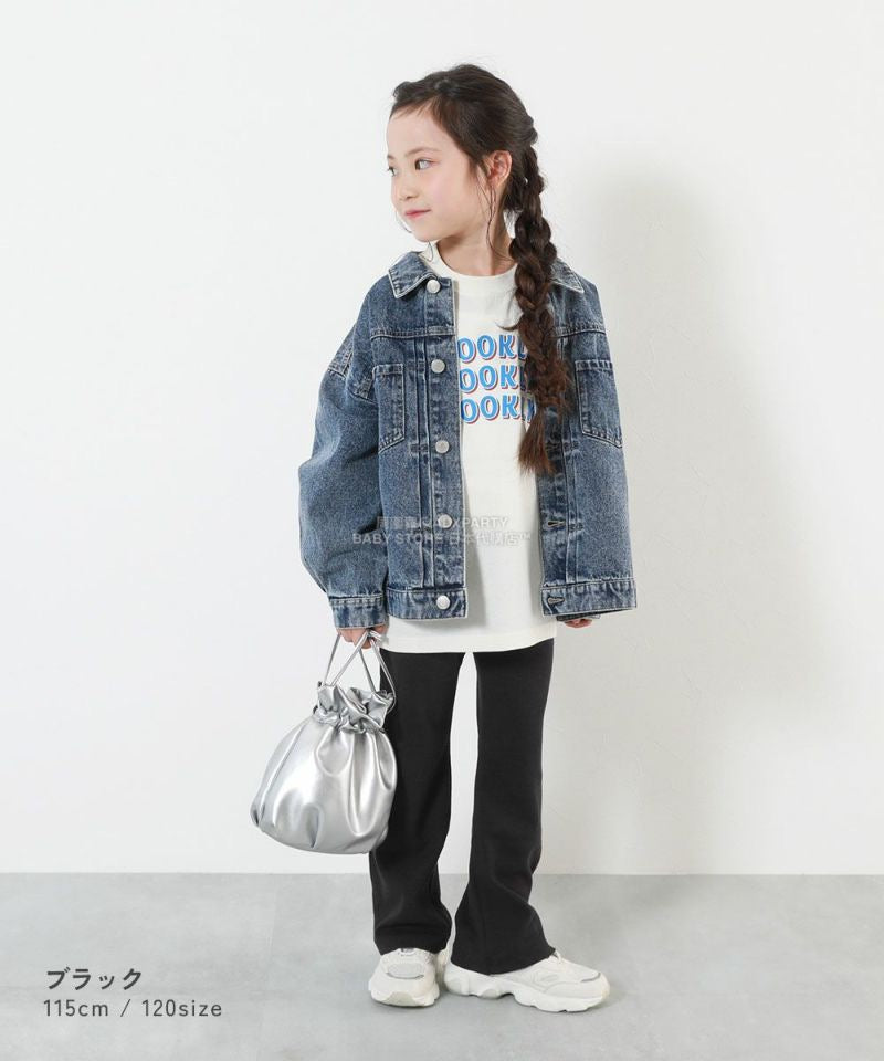 日本童裝 dev!rock 超彈性喇叭褲 100-160cm 女童款 冬季 PANTS