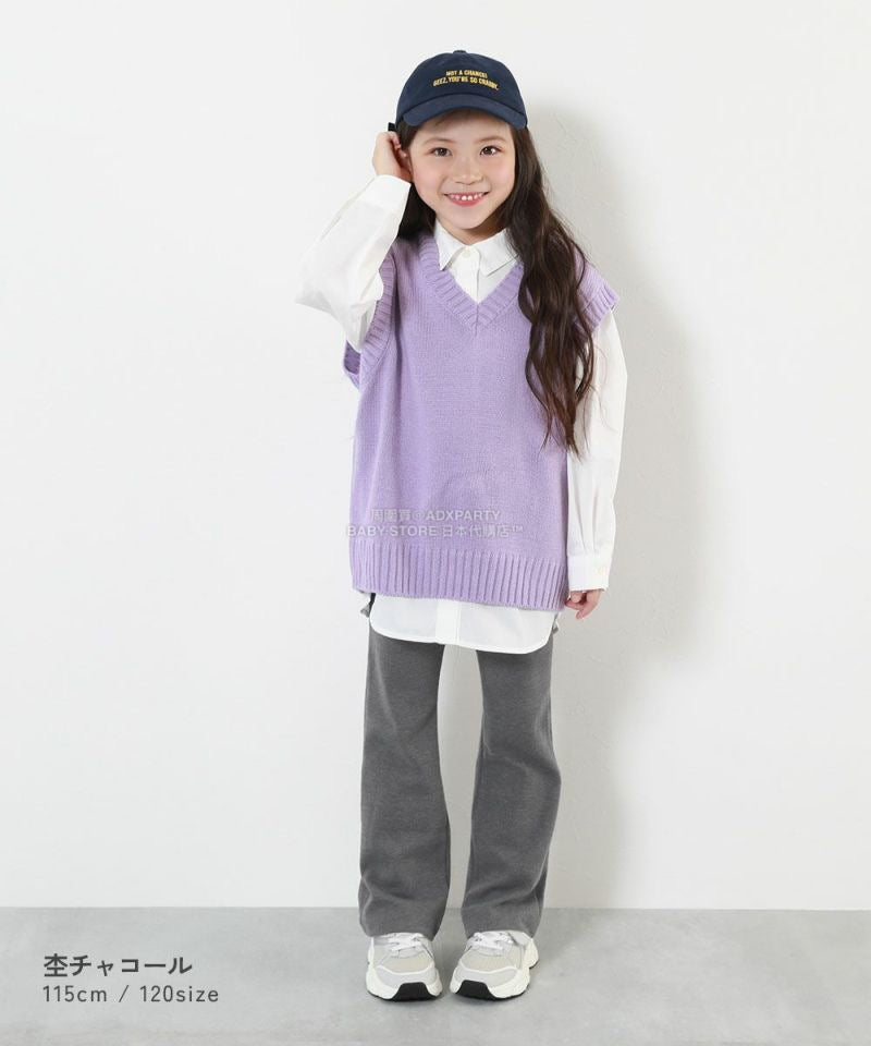 日本童裝 dev!rock 超彈性喇叭褲 100-160cm 女童款 冬季 PANTS