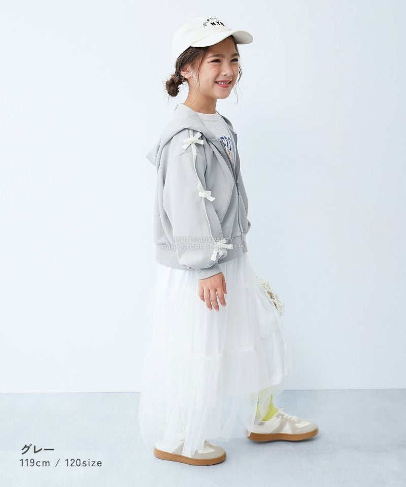 日本童裝 dev!rock 側條紋拉鍊外套 100-160cm 女童款 冬季 (適合初秋、香港平均溫度)OUTERWEAR