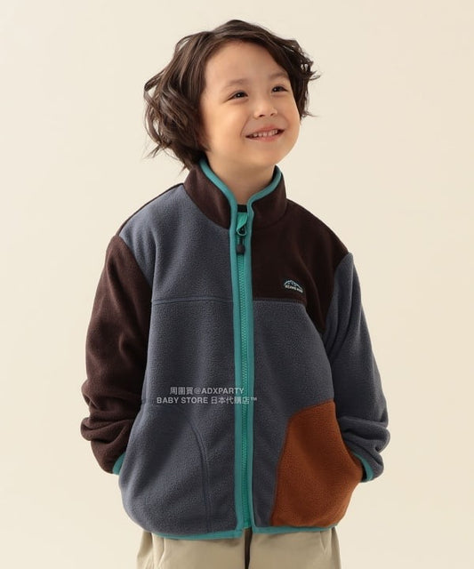 日本童裝 BEAMS mini 拼色抓毛外套 90-150cm 男童款/女童款 秋冬季 (適合初秋、香港平均溫度、寒冷天氣)OUTERWEAR