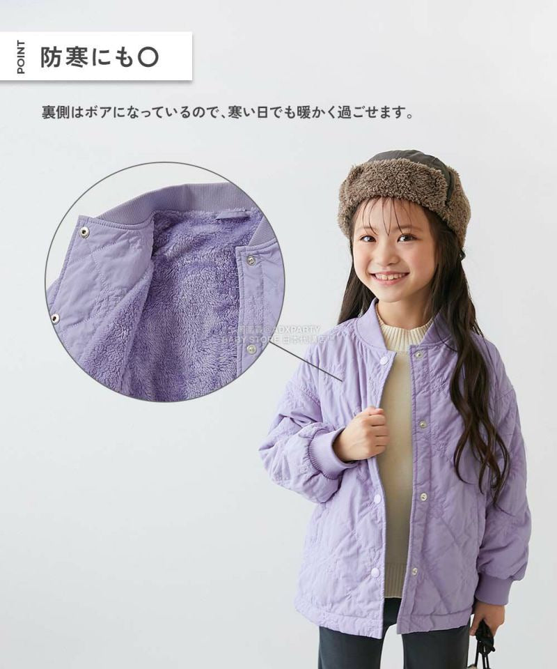 日本童裝 dev!rock 絎縫防風抓毛外套 100-160cm 女童款 冬季 (適合初秋、香港平均溫度、寒冷天氣)OUTERWEAR