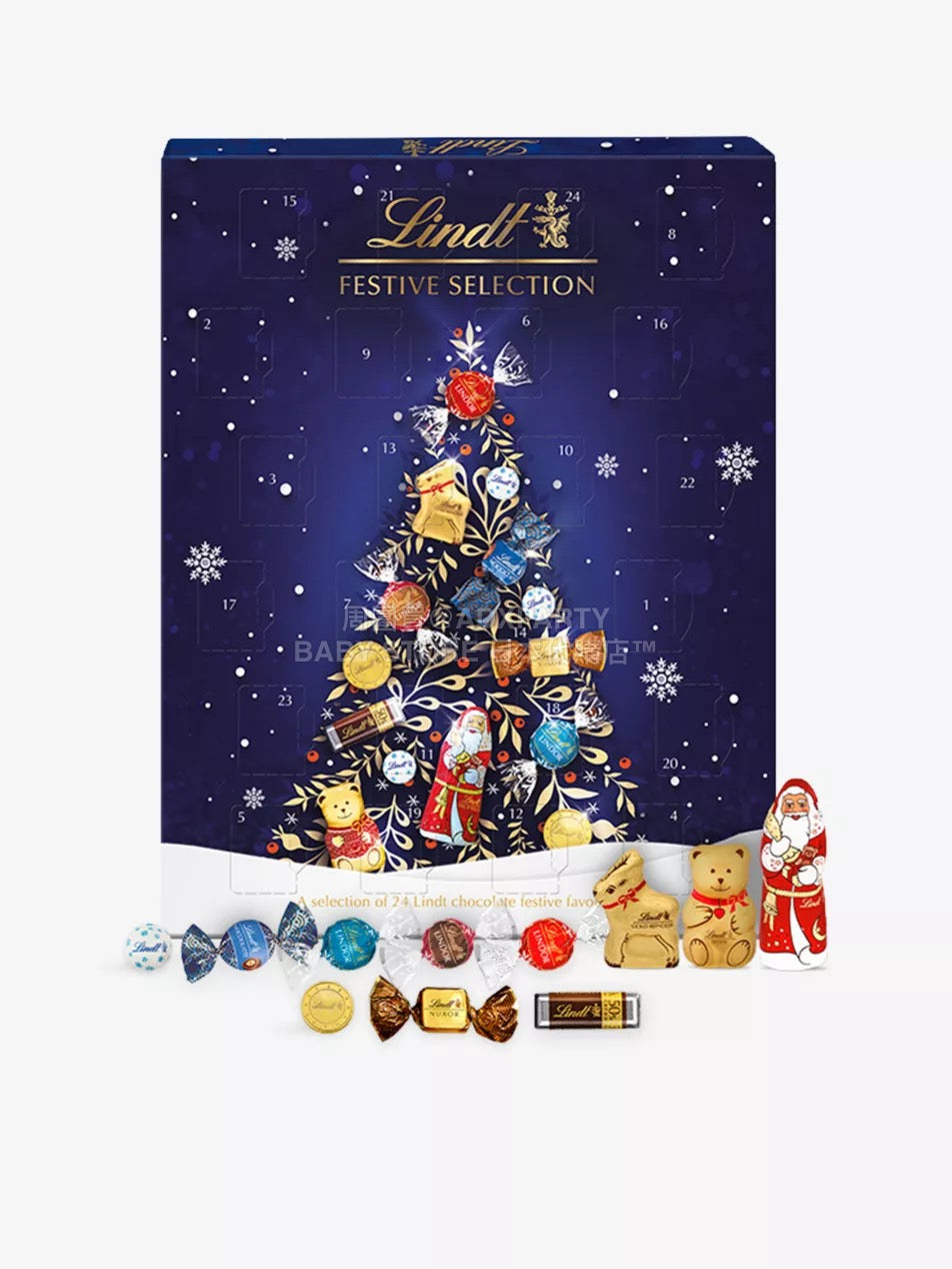 英美直送 LINDT Festive chocolate selection朱古力聖誕倒數日曆 大人款/兒童款 聖誕快樂特輯 聖誕倒數日曆 不參與$900免運 滿$900可加$25免運 Christmas Advent Calendars 2025