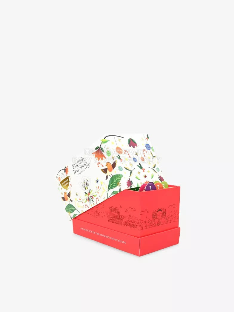 英美直送 ENGLISH TEA SHOP Organic tea festive blends茶包聖誕倒數日曆 大人款 聖誕快樂特輯 聖誕倒數日曆 不參與$900免運 滿$900可加$25免運 Christmas Advent Calendars 2025