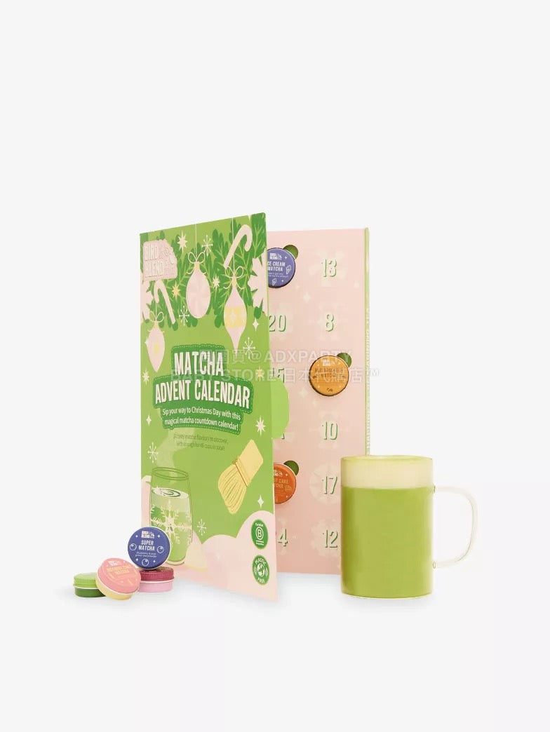 英美直送 BIRD & BLEND TEA CO. Matcha 抹茶聖誕倒數日曆 大人款 聖誕快樂特輯 聖誕倒數日曆 不參與$900免運 滿$900可加$25免運 Christmas Advent Calendars 2025