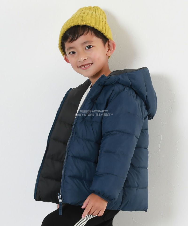 日本童裝 dev!rock 雙面兩著 可水洗纖維羽絨外套 100-160cm 男童款/女童款 冬季 (適合寒冷天氣、溫度低天氣及落雪)OUTERWEAR