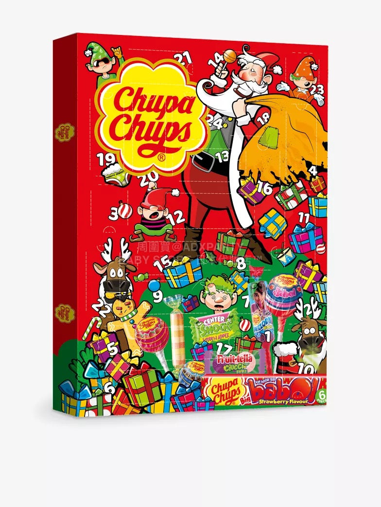 英美直送 CHUPA CHUPS Chupa Chups糖果聖誕倒數日曆 大人款/兒童款 聖誕快樂特輯 聖誕倒數日曆 不參與$900免運 滿$900可加$25免運 Christmas Advent Calendars 2025