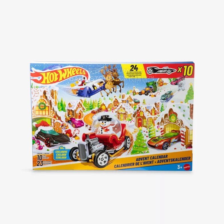 英美直送 HOTWHEELS聖誕倒數日曆 兒童款 聖誕快樂特輯 聖誕倒數日曆 不參與$900免運 滿$900可加$25免運 Christmas Advent Calendars 2025