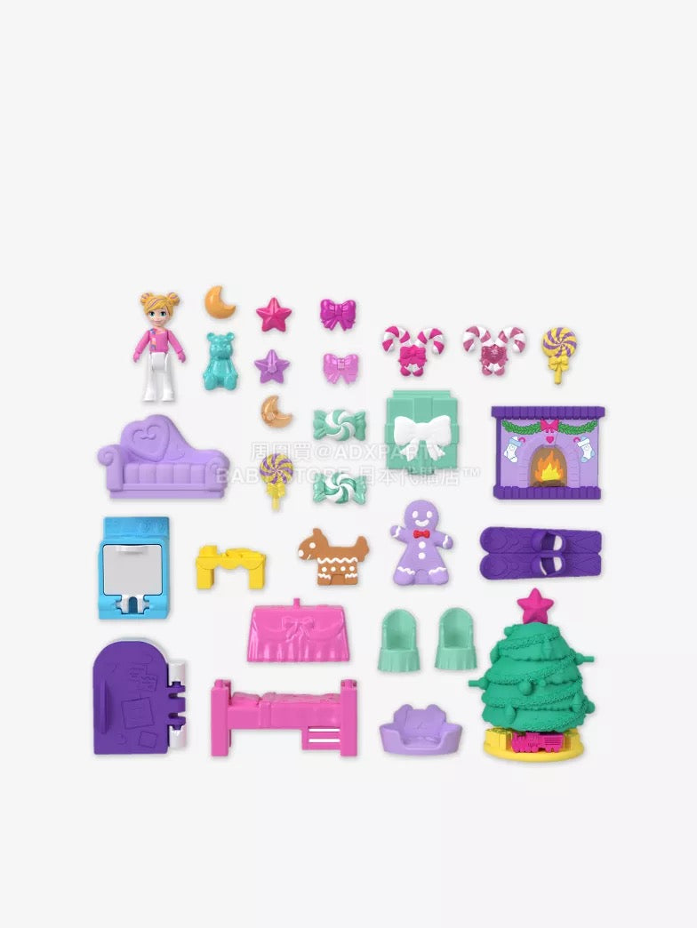 英美直送 POLLY POCKET聖誕倒數日曆 兒童款 聖誕快樂特輯 聖誕倒數日曆 不參與$900免運 滿$900可加$25免運 Christmas Advent Calendars 2025