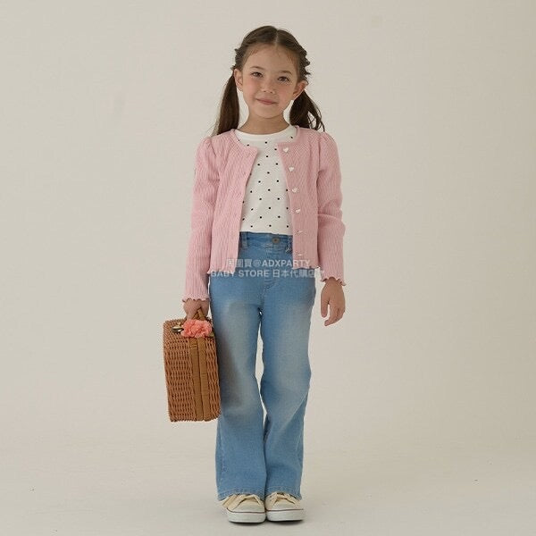 日本童裝 Ly# mine 宮廷肩袖薄外套 100-150cm 女童款 秋季 OUTERWEAR 聖誕紅/新年紅