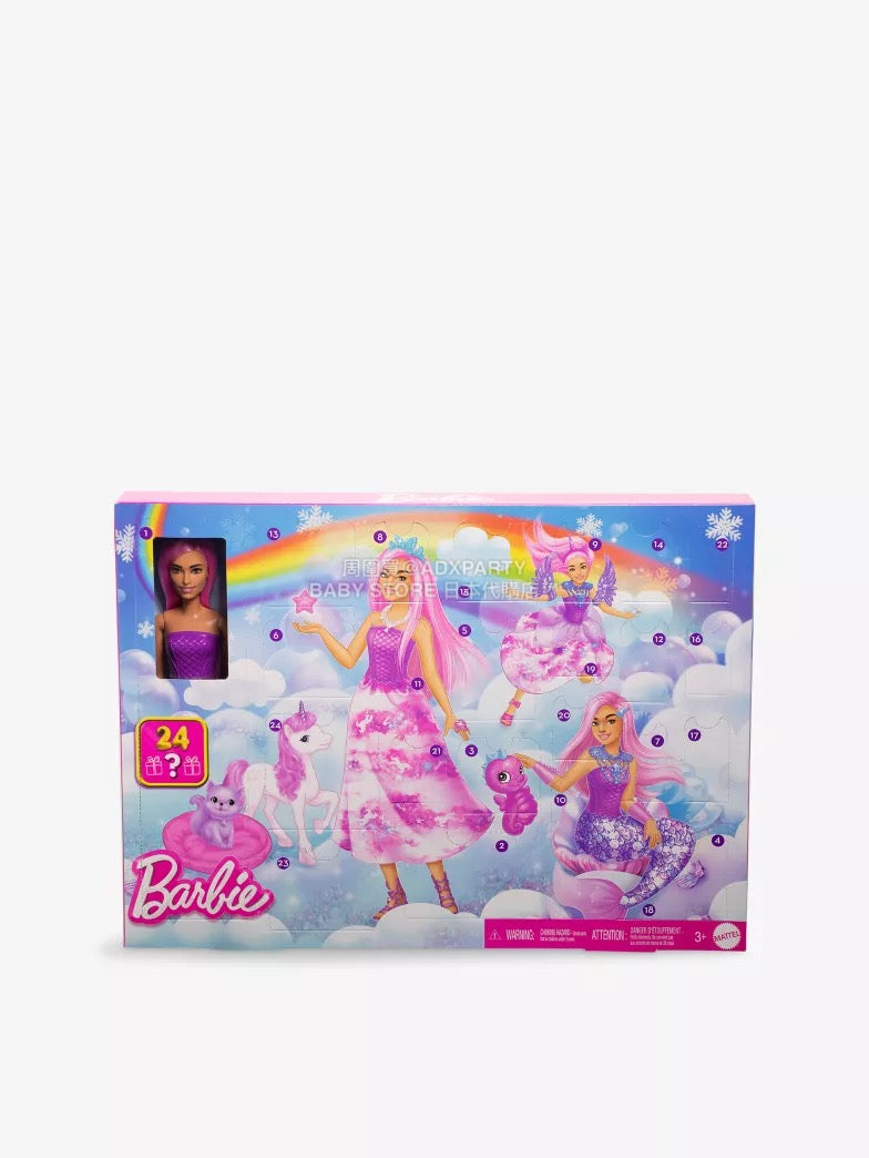 英美直送 BARBIE Fantasy聖誕倒數日曆 兒童款 聖誕快樂特輯 聖誕倒數日曆 不參與$900免運 滿$900可加$25免運 Christmas Advent Calendars 2025