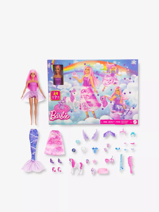 英美直送 BARBIE Fantasy聖誕倒數日曆 兒童款 聖誕快樂特輯 聖誕倒數日曆 不參與$900免運 滿$900可加$25免運 Christmas Advent Calendars 2025