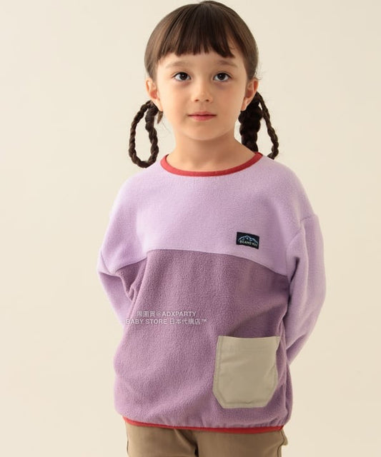 日本童裝 BEAMS mini 抓毛山系口袋上衣 90-150cm 男童款/女童款 秋冬季 TOPS